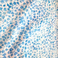 Blätter und Blüten blau weiss