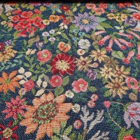 Gobelin Blumen blau