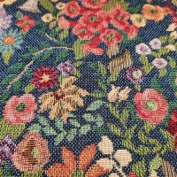 Gobelin Blumen blau