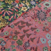 Gobelin Blumen blau