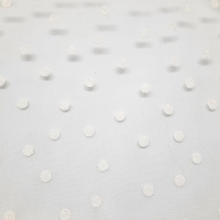 Tupfentüll elfenbein mit Glitzer Dots