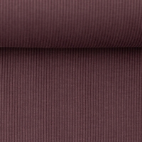Trikot Bündchen  Grobstrick Stoff mauve