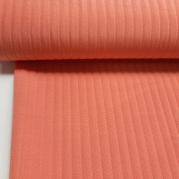 3 D Stretch Jacquard apricot Plissee