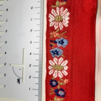 Trachten Einfassband  rot 38 mm