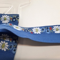 Trachten Einfassband jeansblau 38 mm