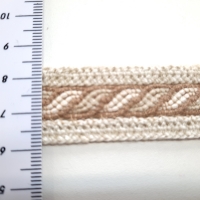 Borte beige verflochten 23mm