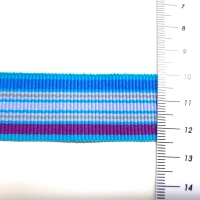 Ripsband Gallonborte türkis/lila 25mm