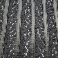 Lace&leather stripes schwarz
