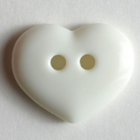 GLÄNZENDER HERZKNOPF 15 mm Farbauswahl