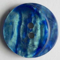 Modeknopf blau-türkis Marmoriert 18 mm