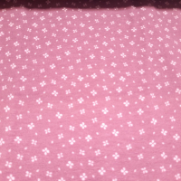 Jersey altrosa mit Blümchen