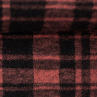 Kuscheliger Karo Flanel-Jersey Baumwolle schwarz terracotta