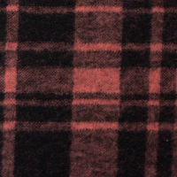 Kuscheliger Karo Flanel-Jersey Baumwolle schwarz terracotta