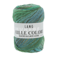 MILLE COLORI SOCKS & LACE LUXE grün türkis blau grau
