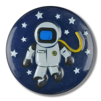 ASTRONAUT IM STERNENHIMMEL MIT ÖSE  18 mm