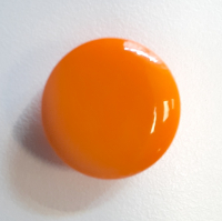 Modeknopf glänzend orange 13 mm