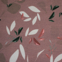 Jersey altrosa mit floralem Muster