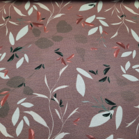 Jersey altrosa mit floralem Muster