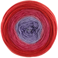 Lace Merino Aquarell Grauviolett,Himbeer,Rot