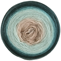 Lace Merino Aquarell Graubeige/Grünbeige/Graupetrol/Schlamm