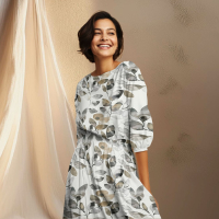 Blätter taupe und beige auf natur