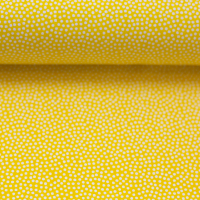 Baumwolle Dotty uni mit Punkten gelb