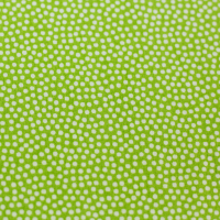Baumwolle Dotty uni mit Punkten Kiwi