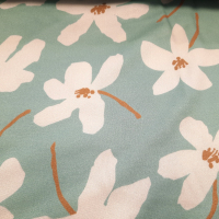 Light&Lush Viskose mint mit Blumen