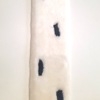 Hermelin Pelzborte ca.8 cm elfenbein